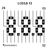 LCD3.0-13 Распиновка